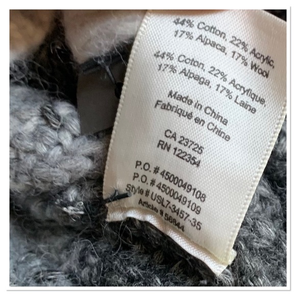 Aritzia Wilfred Free Knit Sweater Alpaca Wool Blend Gray Size Extra Small - Picture 5 of 6